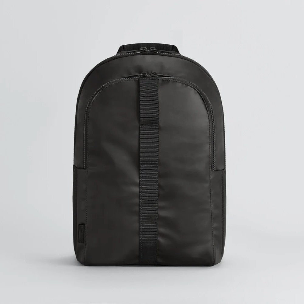 Black Water-Resistant Multi-Pocket Adventure Backpack with Water Bottle Holders